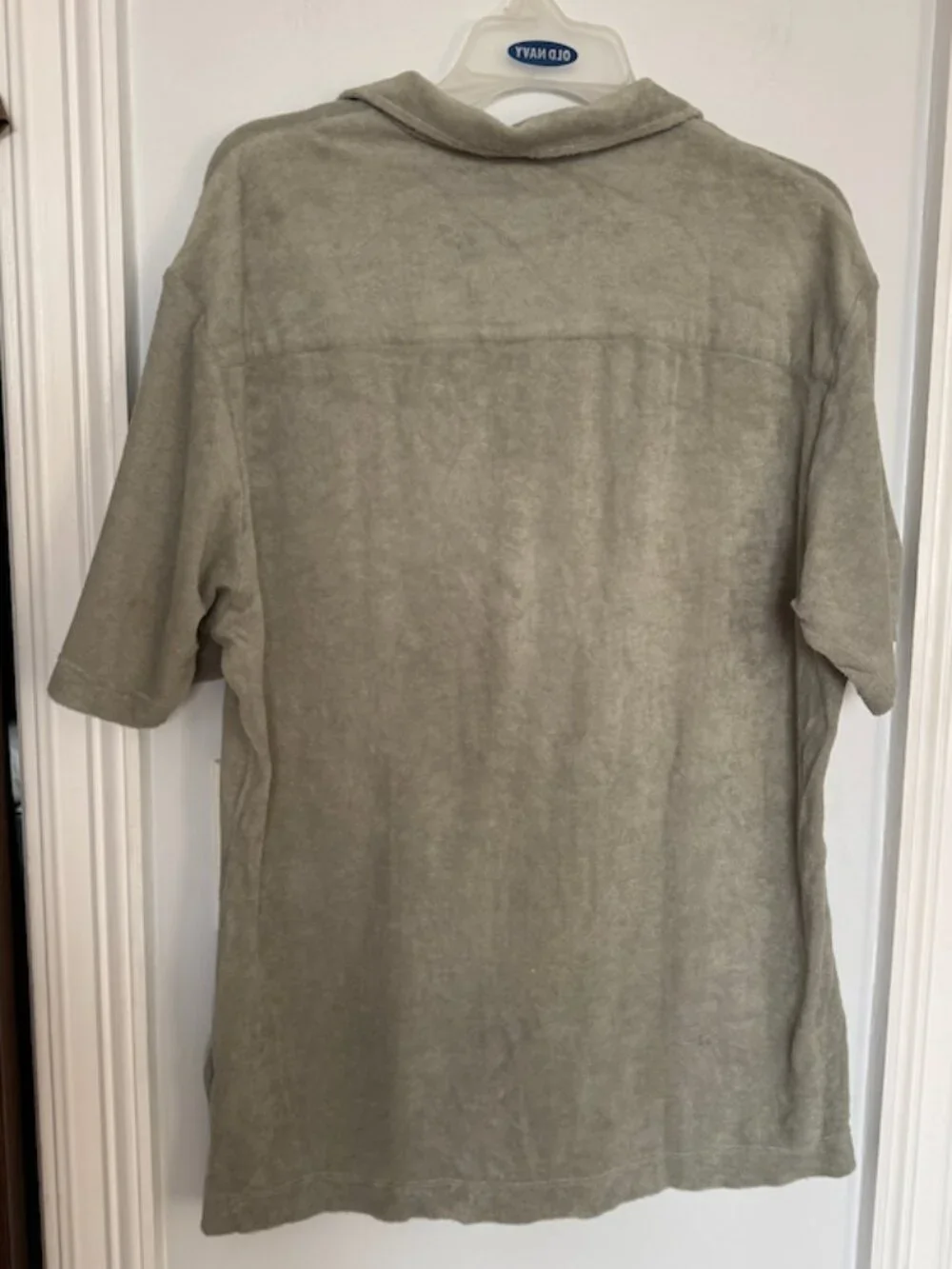 Eton Green Terry Resort Shirt in Large